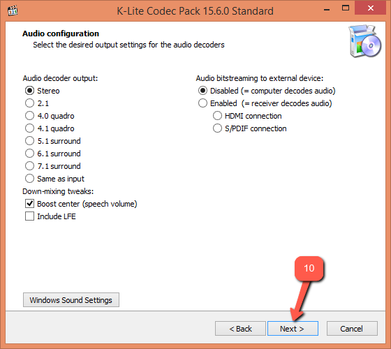 Скачать K Lite Codec Pack для Windows 8